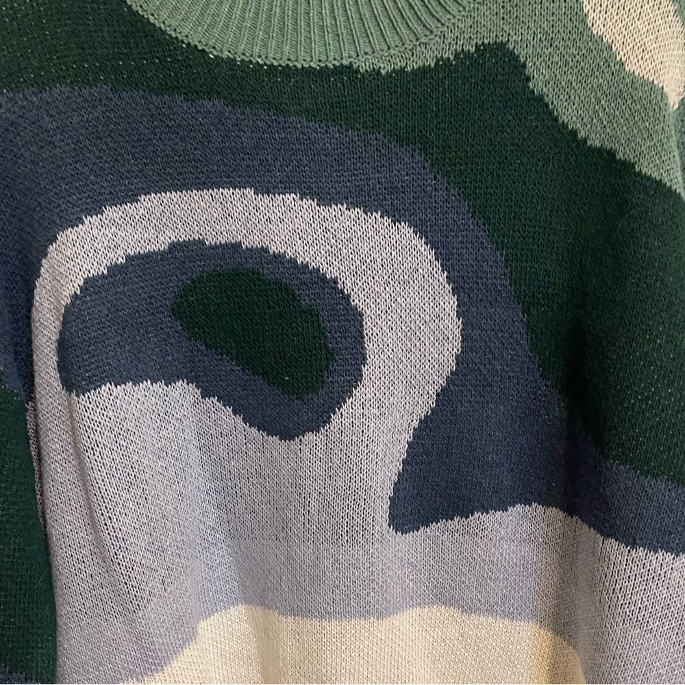 NWOT Color Block Drop Shoulder Sweater - Picture 5 of 9